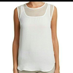 Cabi White Mesh Tank sz M